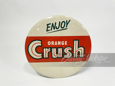 CIRCA 1950S ORANGE CRUSH CELLULOID SIGN