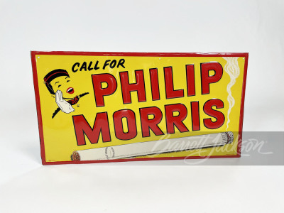 1950s PHILIP MORRIS TIN SIGN