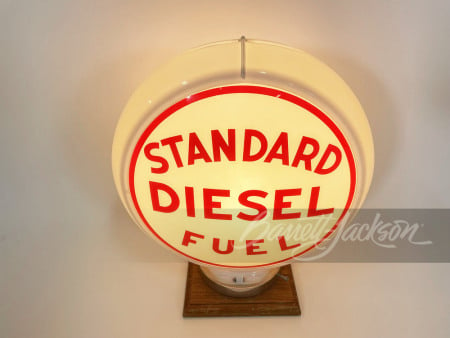 LATE 1940S STANDARD DIESEL FUEL GAS PUMP GLOBE