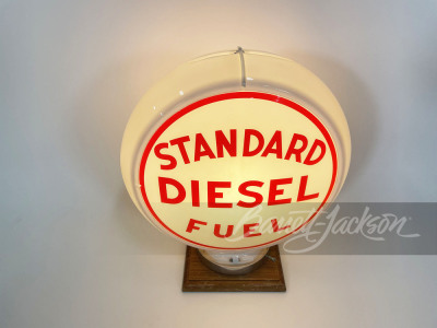 LATE 1940S STANDARD DIESEL FUEL GAS PUMP GLOBE - 2