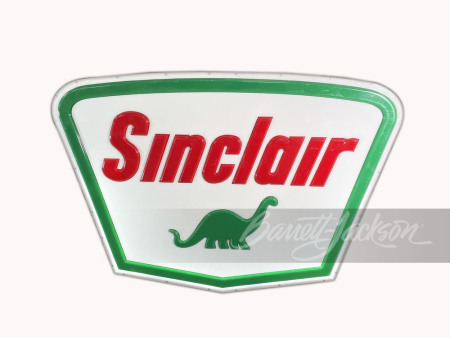 VINTAGE SINCLAIR OIL LIGHT-UP SIGN WITH DINO GRAPHIC