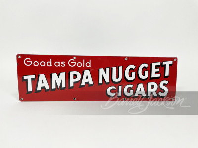 1930S-40S TAMPA NUGGET CIGARS PORCELAIN SIGN