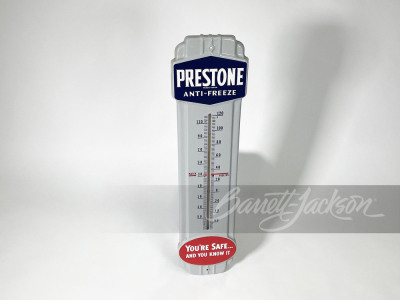 1940S PRESTONE ANTI-FREEZE PORCELAIN THERMOMETER