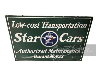 1930S DURANT MOTORS-STAR CARS PORCELAIN SIGN