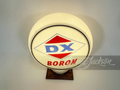 LATE 1950S DX BORON GASOLINE GAS PUMP GLOBE - 2