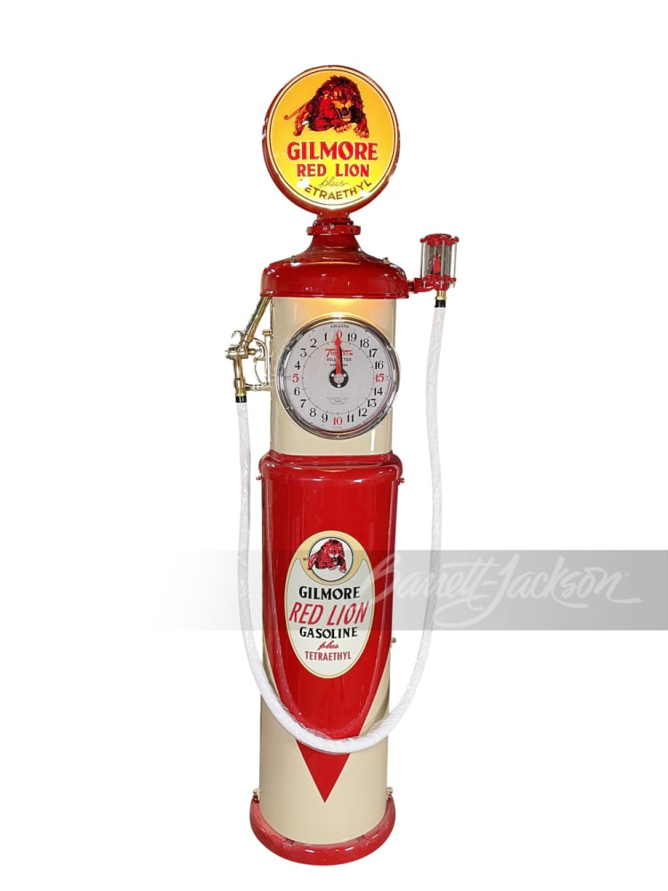 1930S GILMORE OIL TOKHEIM MODEL #850 CLOCK-FACE GAS PUMP