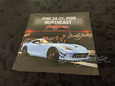 2020 BARRETT-JACKSON NORTHEAST AUCTION EVENT STAGE PROMOTIONAL BANNER.