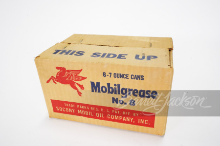 BOX OF SIX 1950S MOBIL GREASE TINS