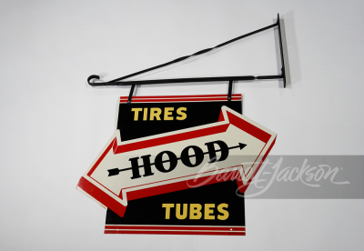 1954 HOOD TIRES TIN SIGN - 2