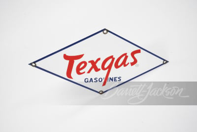 1950S TEXGAS GASOLINES PORCELAIN SIGN