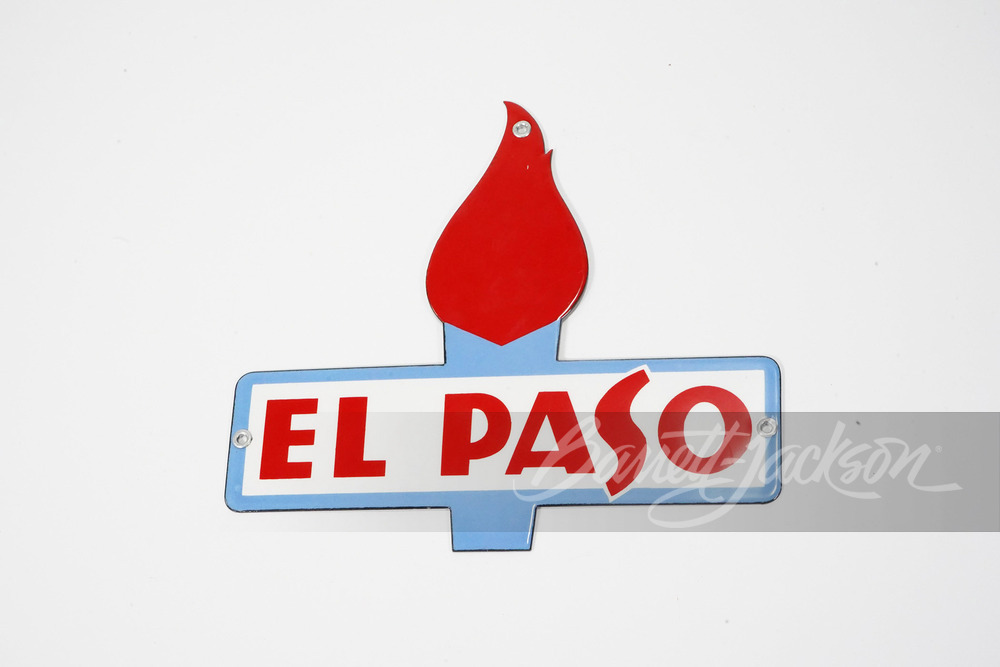 CIRCA 1940S-40S EL PASO GAS PORCELAIN SIGN