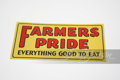 1930S FARMERS PRIDE TIN SIGN