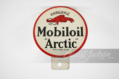 1920S GARGOYLE MOBILOIL ARCTIC TIN LUBESTER PADDLE SIGN