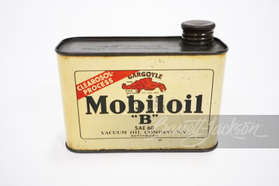 1930S GARGOYLE MOBILOIL "B" SOLDER-SEAMED TIN - 2