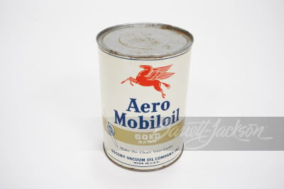 CIRCA 1930S AERO MOBILOIL MOTOR OIL QUART CAN - 2