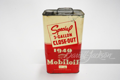 1940 GARGOYLE MOBILOIL 3-GALLON TIN - 2