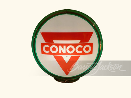 CIRCA 1950S CONOCO GASOLINE GAS PUMP GLOBE