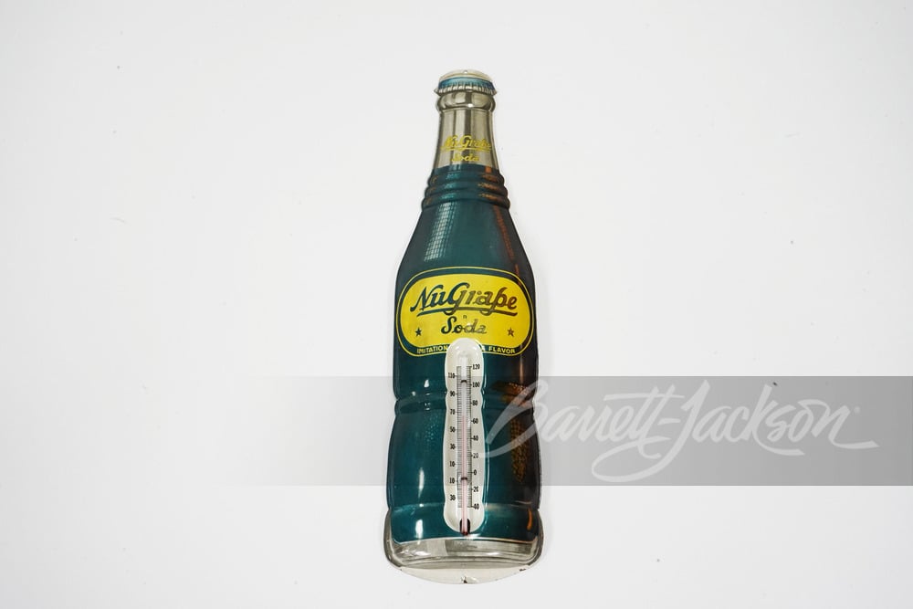 1950S NUGRAPE SODA TIN THERMOMETER