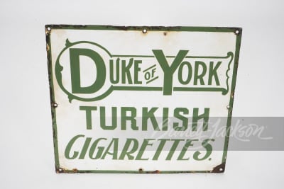 1930S DUKE OF YORK TURKISH CIGARETTES PORCELAIN SIGN