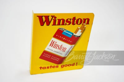 LATE 1950S-EARLY '60S WINSTON CIGARETTES TIN FLANGE SIGN