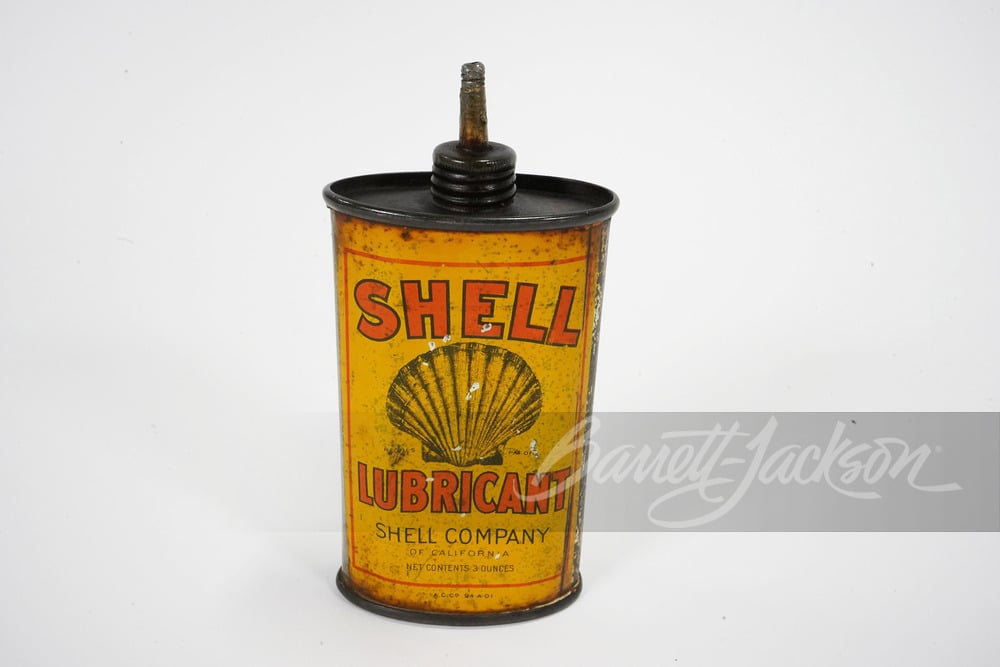 1920S SHELL OIL LUBRICANT TIN