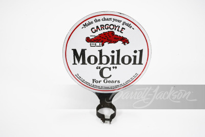 1920S MOBILOIL "C" PORCELAIN LUBESTER SIGN