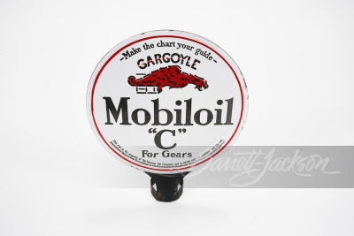 1920S MOBILOIL "C" PORCELAIN LUBESTER SIGN - 2