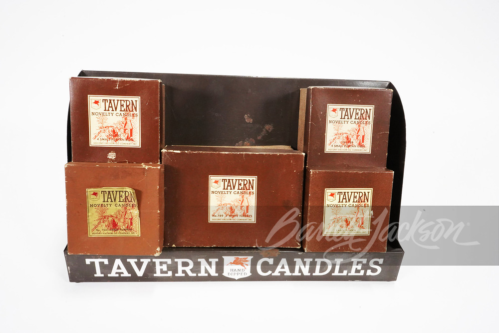 1940S MOBIL OIL TAVERN CANDLES DISPLAY