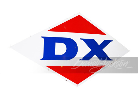 LARGE 1963 MID-CONTINENTAL DX OIL PORCELAIN SIGN