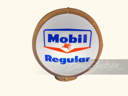 1950S MOBIL REGULAR GASOLINE GAS PUMP GLOBE