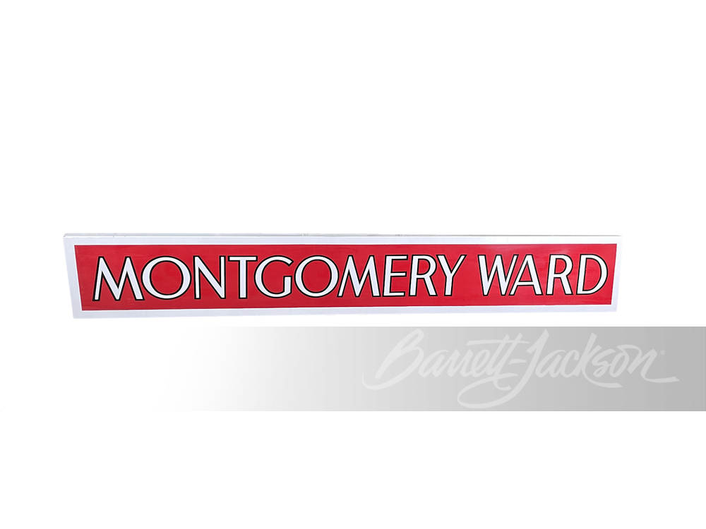 1930S MONTGOMERY WARD PORCELAIN SIGN