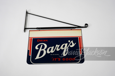 1947 BARQ'S ROOT BEER TIN SIGN