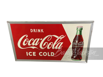 1950 COCA-COLA TIN SIGN