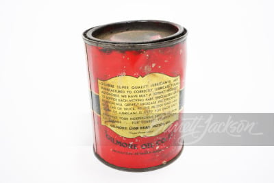 1930S GILMORE OIL GREASE TIN - 2