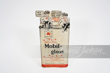 1940S MOBIL-GLOSS CARDBOARD DISPLAY