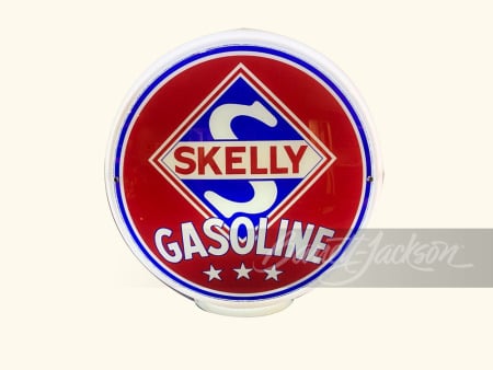 CIRCA 1940S SKELLY GASOLINE GAS PUMP GLOBE