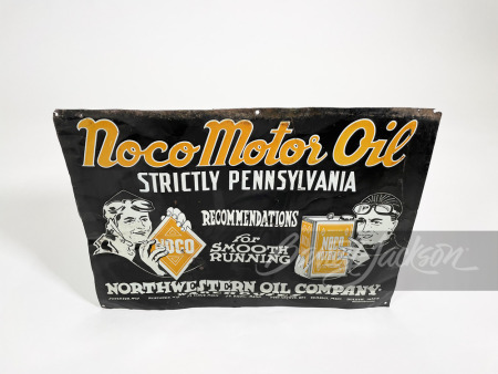 1920S NOCO NORTHWESTERN MOTOR OIL TIN SIGN