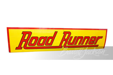 LARGE 1960S ROAD RUNNER GASOLINE SIGN