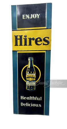 1927 HIRES ROOT BEER EMBOSSED TIN SIGN