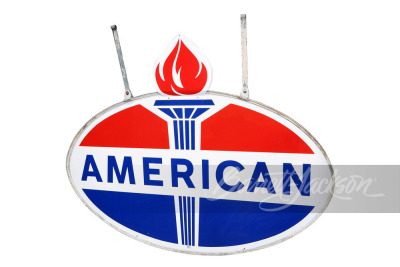 1969 AMERICAN OIL PORCELAIN SIGN