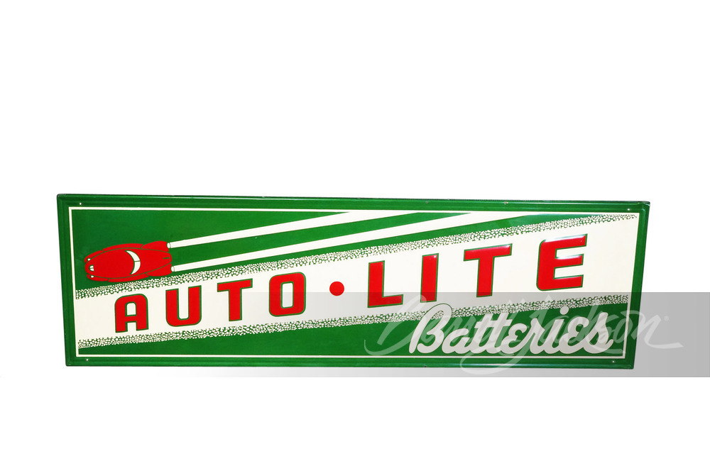 1940S AUTO-LITE BATTERIES TIN SIGN