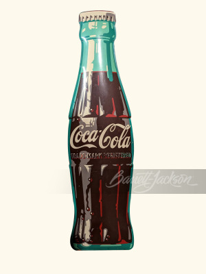 1950S COCA-COLA TIN BOTTLE SIGN