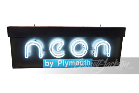 1994 PLYMOUTH NEON INTRODUCTORY NEON SIGN