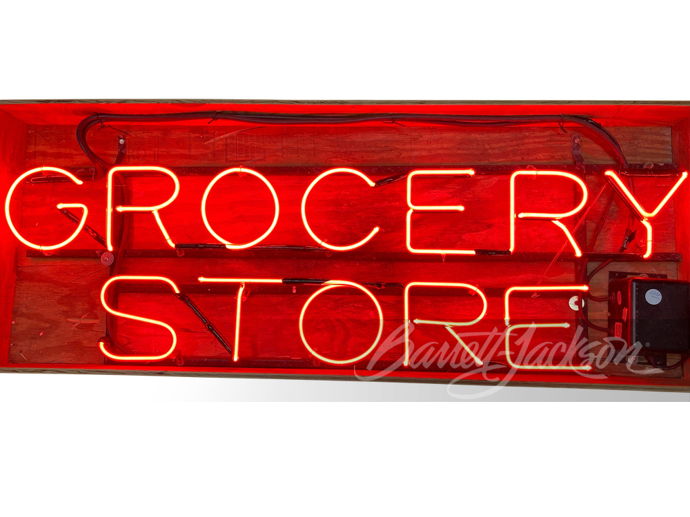 CIRCA 1950S GROCERY STORE NEON SIGN