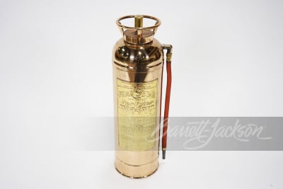 CIRCA 1920S POLAR BEAR BRASS AND COPPER FIRE EXTINGUISHER