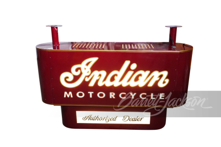 CONTEMPORARY INDIAN MOTORCYCLE DEALERSHIP SIGN