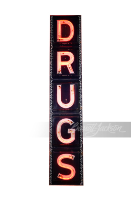 1920S "DRUGS" NEON PORCELAIN SIGN