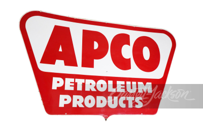 LARGE 1955 APCO PETROLEUM PRODUCTS PORCELAIN SIGN - 2