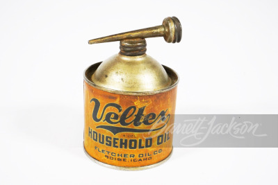 CIRCA 1920S VELTEX HOUSEHOLD OIL HANDY OILER TIN - 2