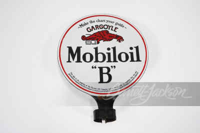 1920S MOBIL OIL "B" PORCELAIN LUBESTER SIGN - 2